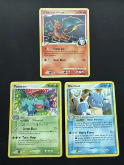 9 Pokemon Cards - Vintage - Charizard, Venusaur, Blastoise - Full Evolutions - Image 4