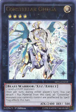 Yu-Gi-Oh Card - MP14-EN059 - CONSTELLAR OMEGA (ultra rare holo) - NM/Mint - Image 1