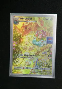 Pokemon TCG Pocket Venusaur CUSTOM Holofoil Full Art Card With Texture - Image 1