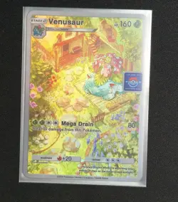 Pokemon TCG Pocket Venusaur CUSTOM Holofoil Full Art Card With Texture - Image 4