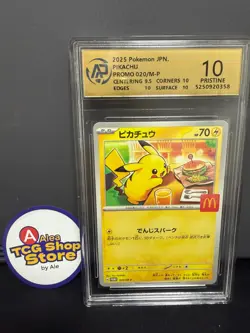 RPA10 Pikachu Promo Mcdonald's 020/M-P Pokemon Card Japanese 2025 - Image 1