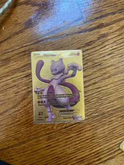 Golden pokemon cards, Mewtwo EX 170HP, Leafeon VMax 310 HP, Charizard GX 250 HP - Image 4