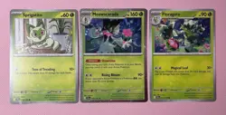 Pokemon Mega Evolution Meowscarada Promo Holo Sprigatito Floragato Card set - Image 1