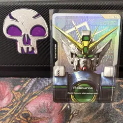 Resource R-004 C+ Gundam Card Game Holo Foil - Image 1