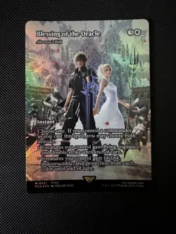 FOIL Blessing of the Oracle Akroma's Will Showcase Final Fantasy MTG - Image 1