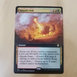Klauth's Will (Extended Art) MTG Forgotten Realms Commander - NM - Image 1