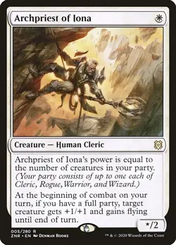 ARCHPRIEST OF IONA x4 mtg NM-M Zendikar Rising 4 Rare - Image 1