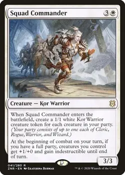SQUAD COMMANDER x4 mtg NM-M Zendikar Rising 4 Rare - Image 1