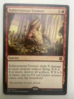 1x - Subterranean Tremors - Conspiracy: Take the Crown - NM MTG - Image 1