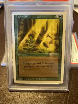 PSA 9 Mint Regrowth Revised MtG Magic The Gathering - Image 3