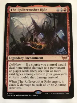 MTG Duskmourn: House of Horror The Rollercrusher Ride 0155 NM Mythic - Image 1