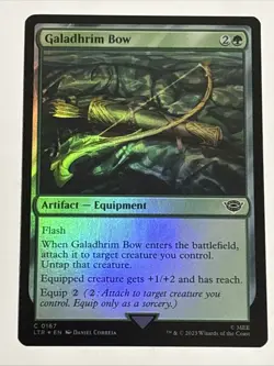 MTG Lord of the Rings Galadhrim Bow Foil 0167 NM - Image 1