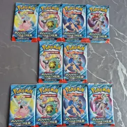 Bundle Of 10 New & Sealed Journey Together Pokemon TCG Booster Packs - Image 1