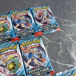 Bundle Of 10 New & Sealed Journey Together Pokemon TCG Booster Packs - Image 3