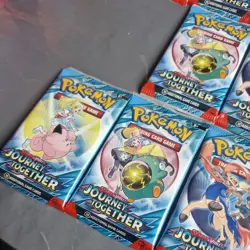 Bundle Of 10 New & Sealed Journey Together Pokemon TCG Booster Packs - Image 4