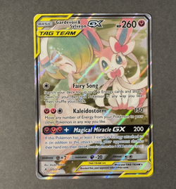 Pokemon TCG Unbroken Bonds Gardevoir Sylveon GX 205/214 Tag Team Alternate Art - Image 1