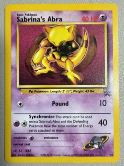 Sabrina’s Abra - Pokemon TCG Black Star Promo #63 - LP - Image 1
