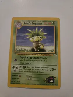 Pokemon TCG Erika's Exeggutor Gym Heroes 44/132 Regular MP. - Image 1