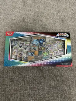 Pokemon Prismatic Evolutions Lucario EX & Tyranitar EX Premium Collection SEALED - Image 1