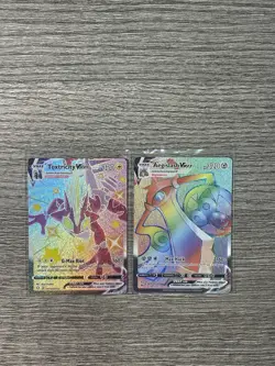 Pokemon TCG Toxtricity VMAX Aegislash VMAX Rainbow Rare Secret Lot Holo NM - Image 1