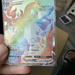 Pokemon TCG Charizard VMAX 74/73 Rainbow Secret Champions Path Fresh Pull - Image 4