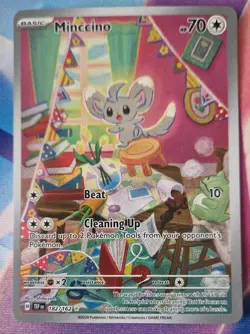 Minccino Illustration rare Temporal Forces 182/162 NM-Mint Pokemon TCG english - Image 1
