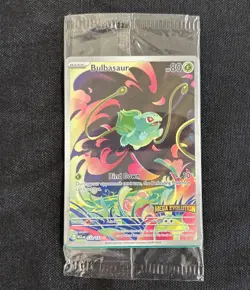 Pokemon Bulbasaur 133/132 English Mega Evolution Stamped Promo (SEALED) - Image 1
