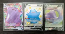 Pokemon Lot Of 3 Ditto, Ditto Vmax SV118/SV122, 051/072, 050/072 Mint/NM Holo - Image 1