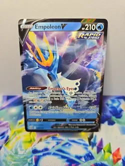 Pokemon TCG Empoleon V 040/163 Rapid Strike Ultra Rare Holo Battle Styles NM - Image 1