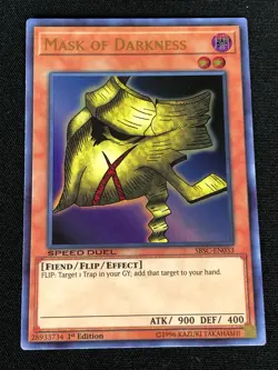 YUGIOH MASK OF DARKNESS SBSC-EN033 1ST ULTRA (NM) - Image 1