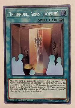 Yu-Gi-Oh "Infernoble Arms - Joyeuse" Super Rare 1st Edition MP21-EN138 -- 2 card - Image 1