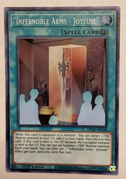 Yu-Gi-Oh "Infernoble Arms - Joyeuse" Super Rare 1st Edition MP21-EN138 -- 2 card - Image 2
