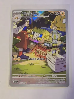 Pokemon TCG Charjabug Scarlet & Violet Temporal Forces Holo Card 169/162 - Image 1