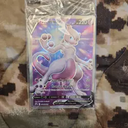 Pokemon TCG Mewtwo v SWSH229 Ultra Rare Black Star Promo Card *SEALED* - Image 1