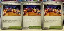 (Set Of 3) Pokemon Prismatic Evolution TCG Card - Festival Grounds (108/131) - Image 1