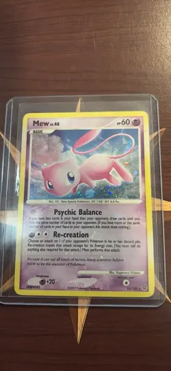 Mew Pokemon 2007 Diamond & Pearl Secret Wonders Holo Card #15/132 - Image 1