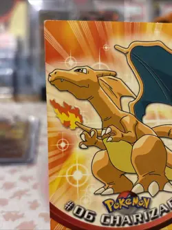 Charizard 06 Topps 1999 TV Animation Pokemon TCG Card Black Logo - MP 🔥 - Image 3