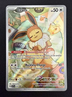 Pokemon Eevee TCG Scarlet & Violet Black Star Promo Card 173 NM Prismatic - Image 1