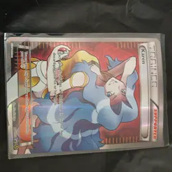 Pokemon TCG English Card XY Promo XY177a Karen Full Art Holo Alternate Art LP++ - Image 1