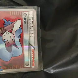 Pokemon TCG English Card XY Promo XY177a Karen Full Art Holo Alternate Art LP++ - Image 3