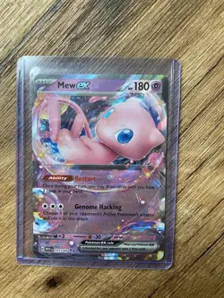 Pokemon Mew EX TCG Scarlet & Violet Holo Double Rare Card 151/165 NM/M Condition - Image 1