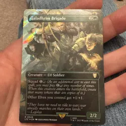 MTG Galadhrim Brigade Surge Foil LTC 546 Lord of the Rings Tales of Middle Earth - Image 1