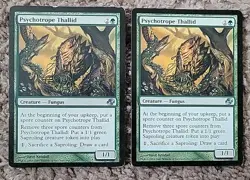 Magic the Gathering Psychotrope Thallid Planar Chaos MTG 2x X2 LP-MP - Image 1