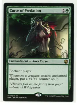 CURSE OF PREDATION 159/249 Rare Iconic Masters MTG *Quantity - Image 1
