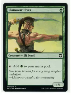 LLANOWAR ELVES 175/249 Common Eternal Masters MTG *Quantity - Image 1