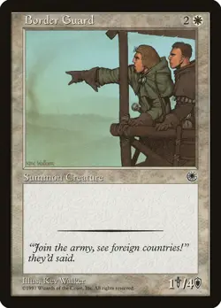 Border Guard 9 POR MTG White Summon Creaure 1997 Walker - Image 1