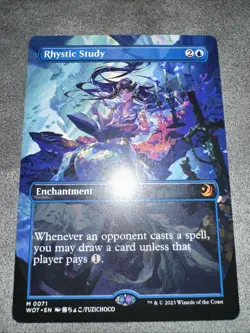 MTG English Rhystic Study (Anime Borderless) 0071 WOT Regular - Image 2