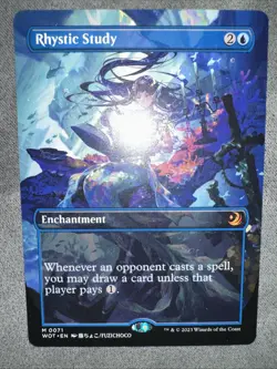 MTG English Rhystic Study (Anime Borderless) 0071 WOT Regular - Image 3