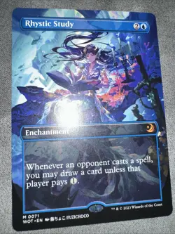 MTG English Rhystic Study (Anime Borderless) 0071 WOT Regular - Image 5