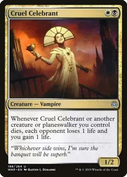 4x Cruel Celebrant (Playset) - War of the Spark WAR MTG - Image 1